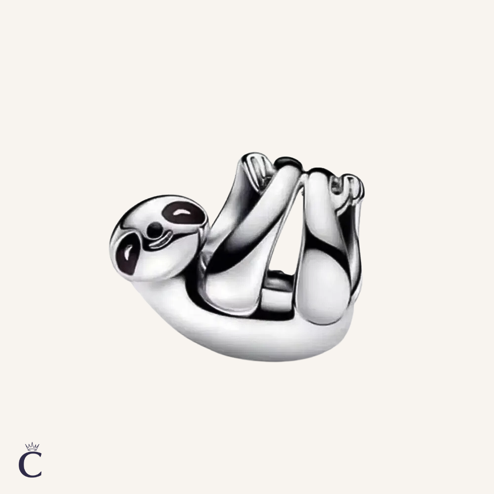Charm Paresseux Argent