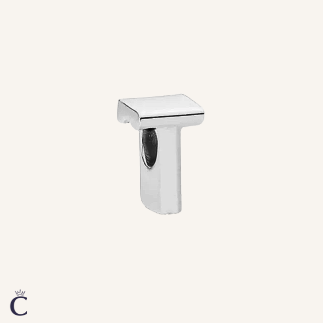 Alphabet Charms Letter T in Silver