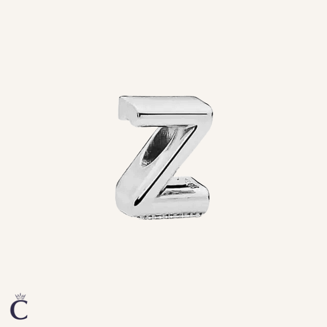 Alphabet Charms Letter Z in Silver