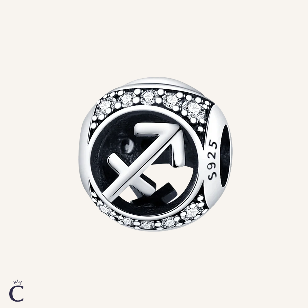 Sagittarius Zodiac Charms in Silver