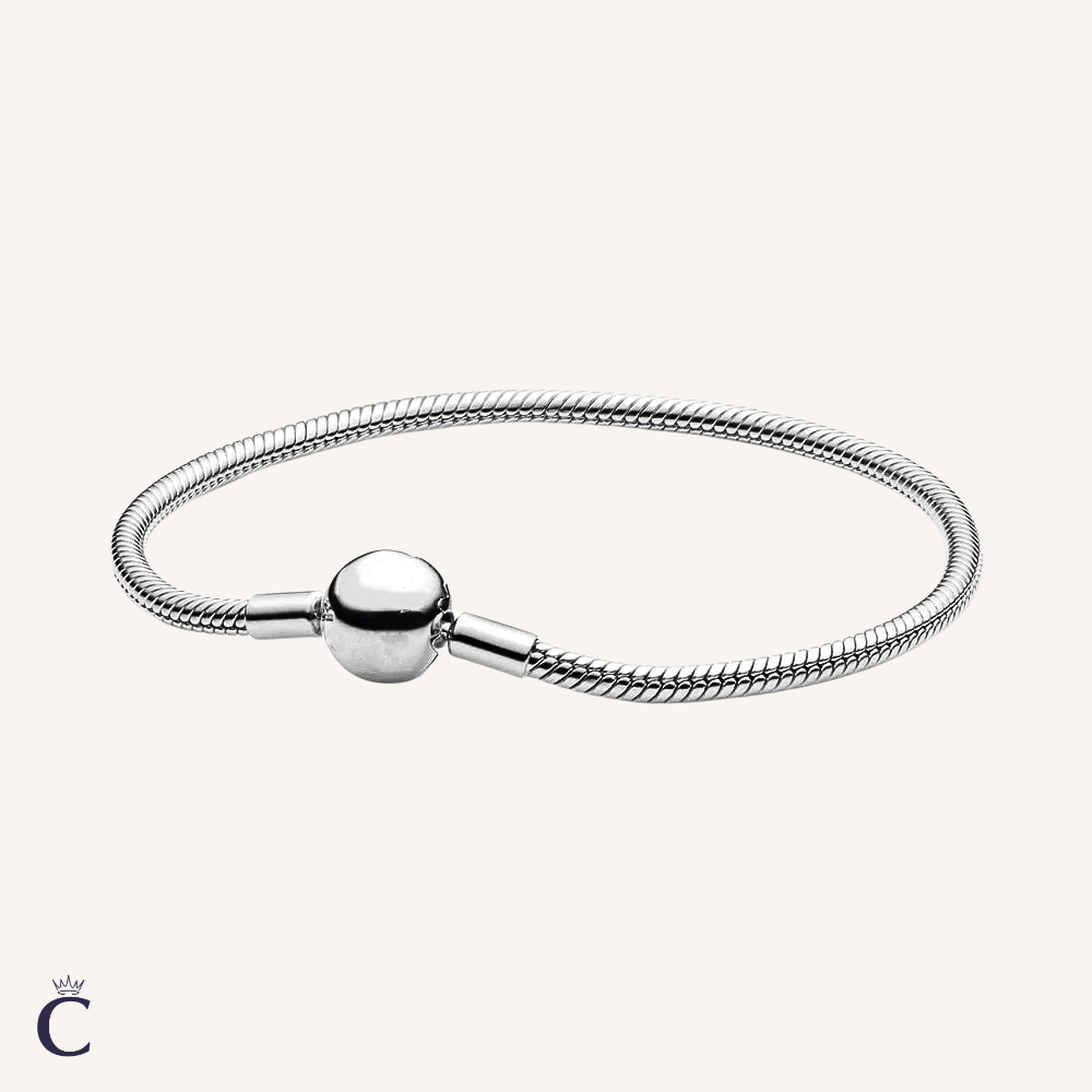 Bracelet Boule & Maille Serpent Argent 925/1000e