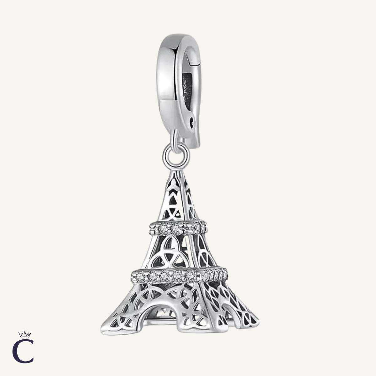 Charm Pendant Tour Eiffel Mini Argent