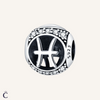 Pisces Zodiac Charms in Silver