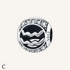 Aquarius Zodiac Charms in Silver