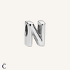 Charms alphabet Lettre N en Argent
