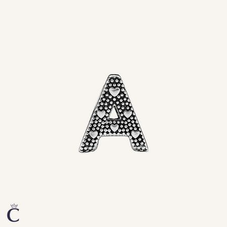 Charms alphabet Lettre A en Argent