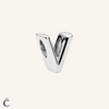 Charms alphabet Lettre V en Argent