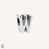 Charms alphabet Lettre W en Argent