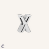 Charms alphabet Lettre X en Argent
