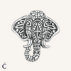 Charm Tête Éléphant Argent
