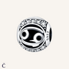 Cancer Zodiac Charms in Silver
