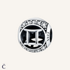 Gemini Zodiac Charms in Silver