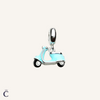 Charm Scooter Argent & Émail